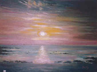 Sunset from Bardsey Island (2)
